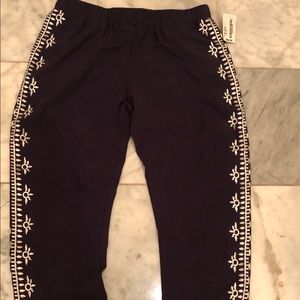 BOGO DEAL - NWT Navy Side Embroider Joggers